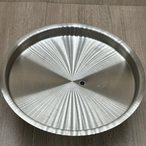 Stainless Steel Replacement Lid w/ Black Lid Knob Handle Easy Clean Round Silver - Picture 6 of 8